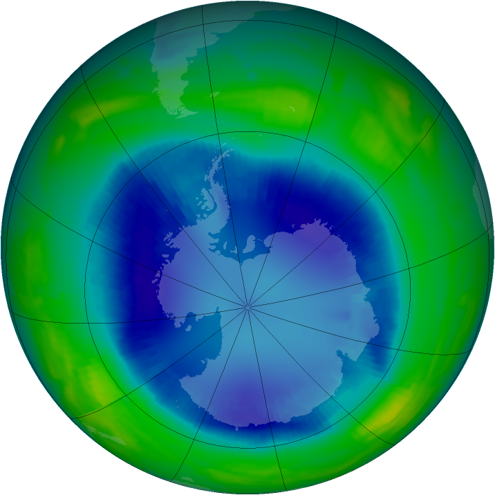 Ozone Map 1996-08-22